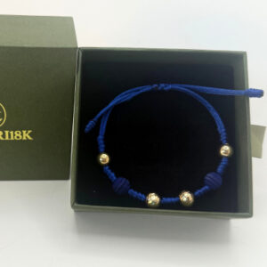 pedido personalizado tejido 7 nudos x2 manillas en oro 18k