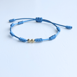 Diamantados 7 nudos 18k azul