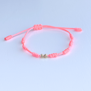 Diamantado 7 nudos rosa coral